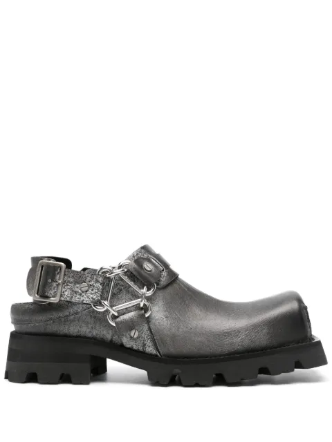 Acne Studios 45mm leather harness mules