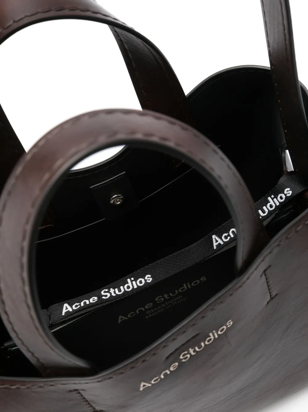 Acne Studios Musubi leren shopper Bruin