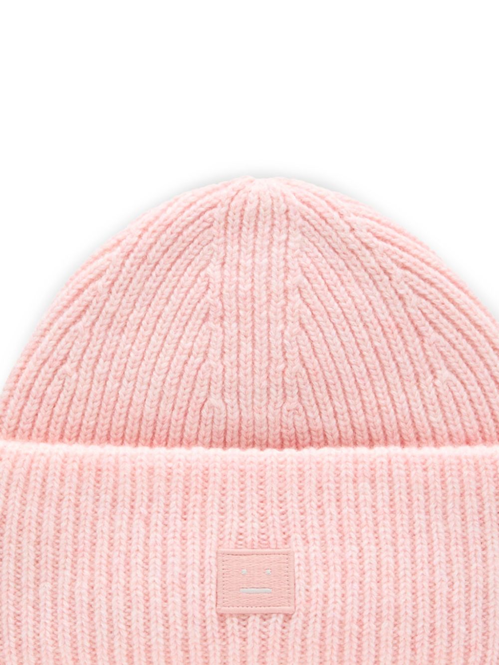 Acne Studios small Face Logo beanie - Roze