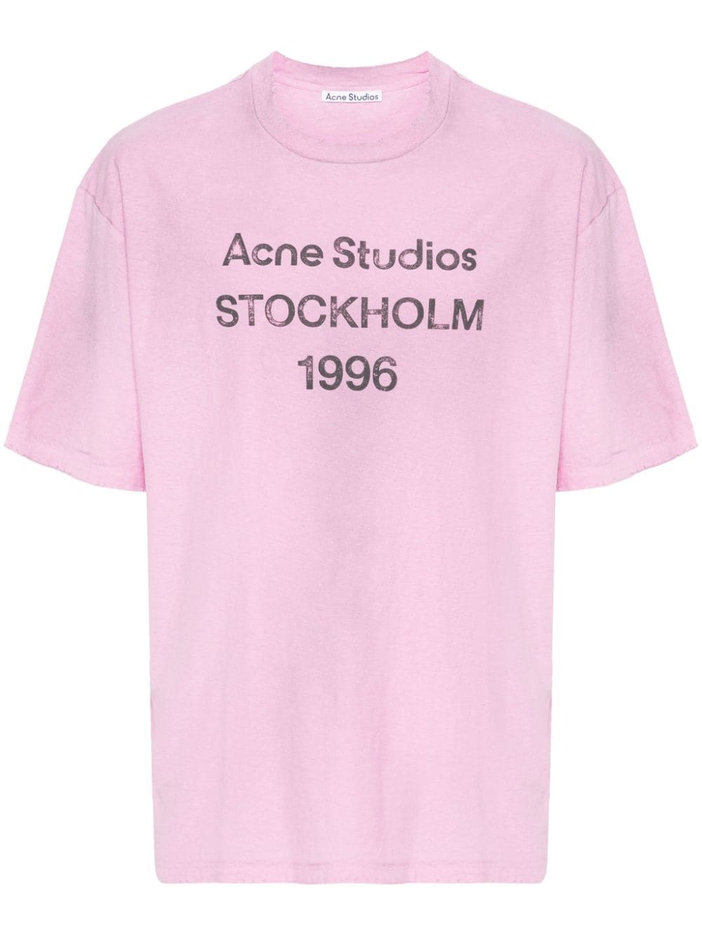 Acne Studios Gerafeld T-shirt met logoprint Paars