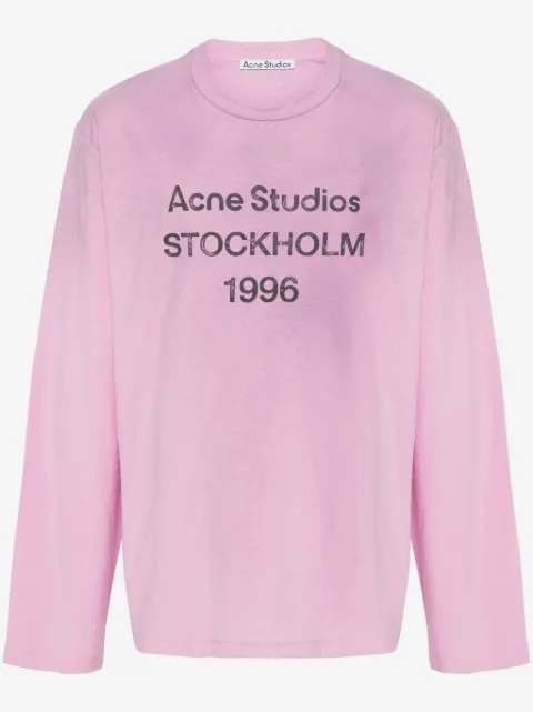 Acne Studios t-shirt à effet usé
