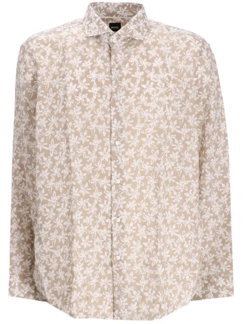 BOSS H-Joe Floral-Print Shirt 