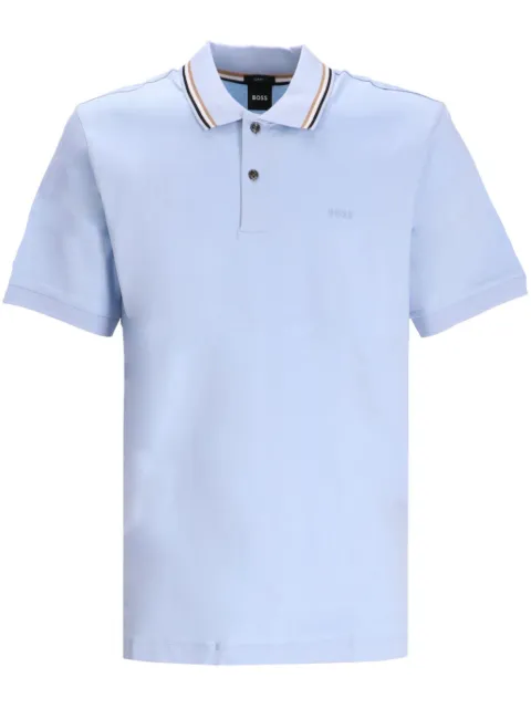 BOSS polo à bords rayés