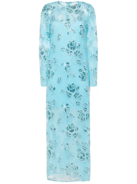 ROTATE BIRGER CHRISTENSEN vestido con bordado floral