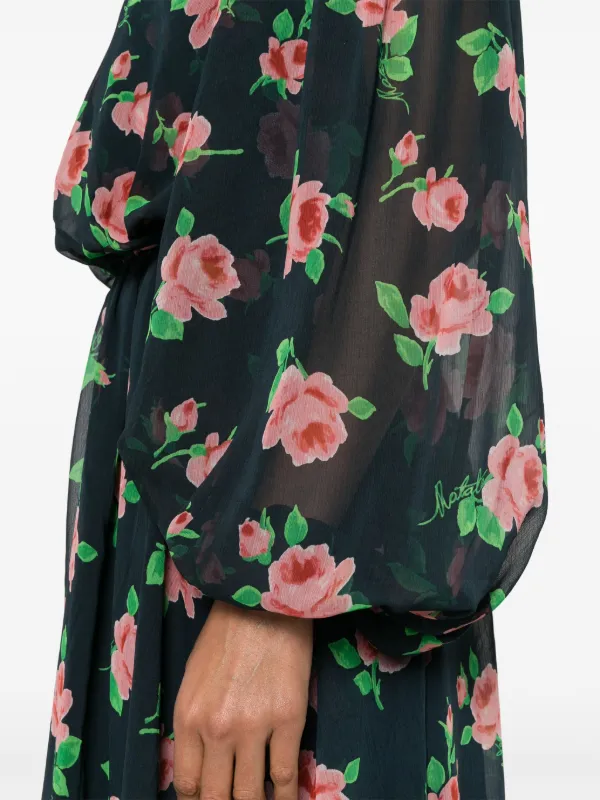 ROTATE BIRGER CHRISTENSEN floral-print Chiffon Maxi Dress