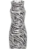 ROTATE BIRGER CHRISTENSEN zebra-print sequin embellished dress - White