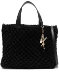 V°73 BEE crochet tote bag - Black