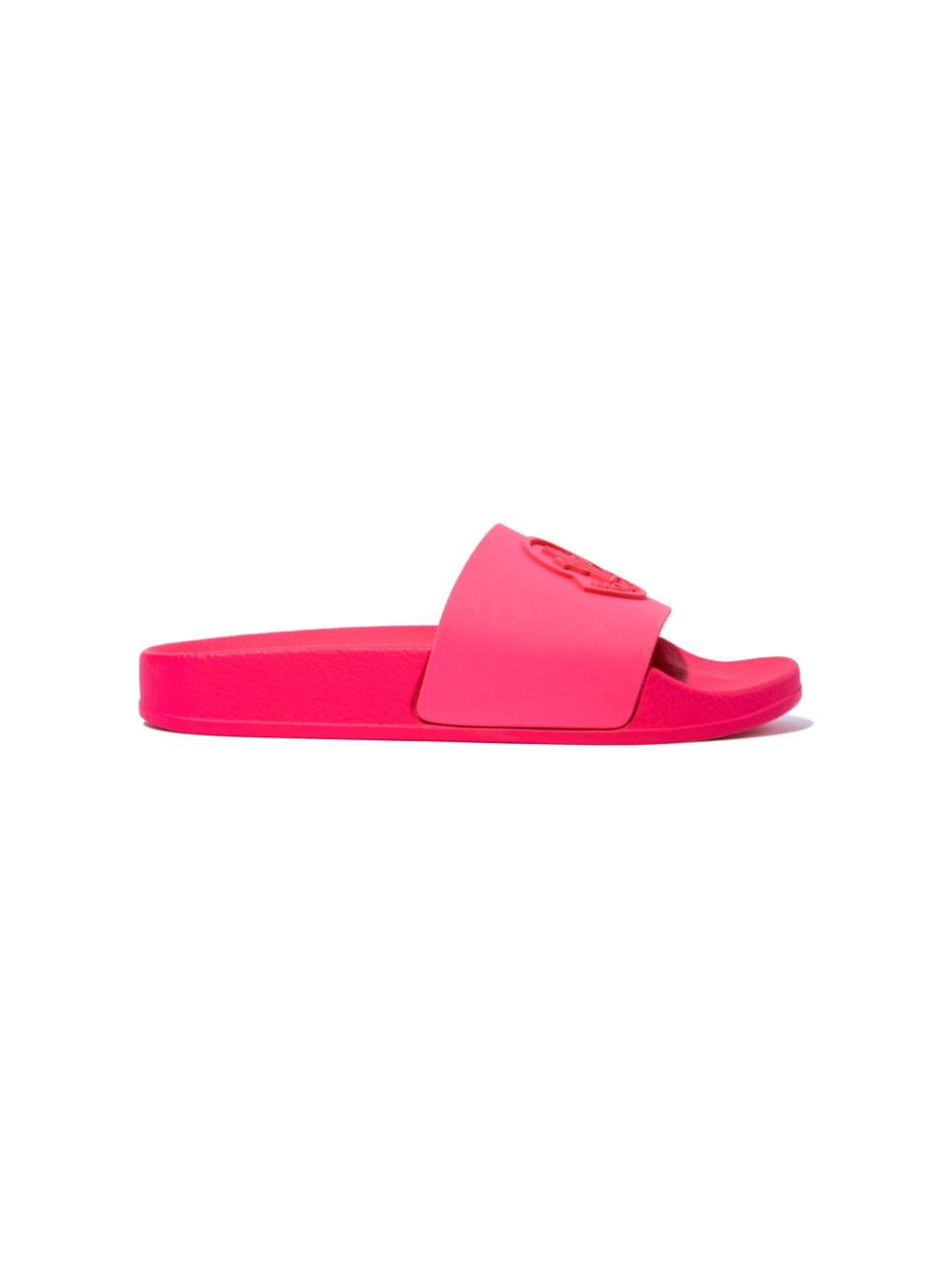 Moncler Enfant Basile logo-embossed slides - Pink