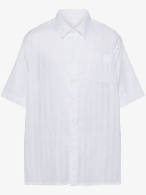 Givenchy logo-embroidered cotton shirt