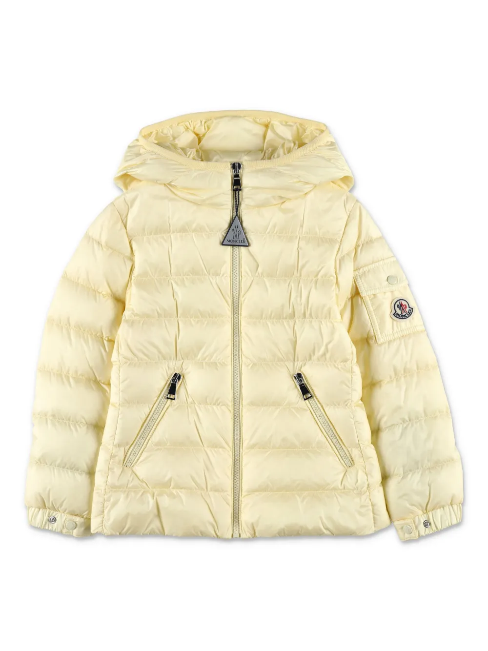 Moncler Enfant Gles パデッドジャケット - イエロー Moncler Enfant Gles パデッドジャケット - イエロー