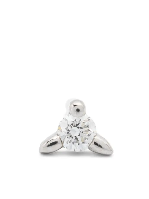 Maria Black  14kt White Gold Fuzzy Glitz piercing stud