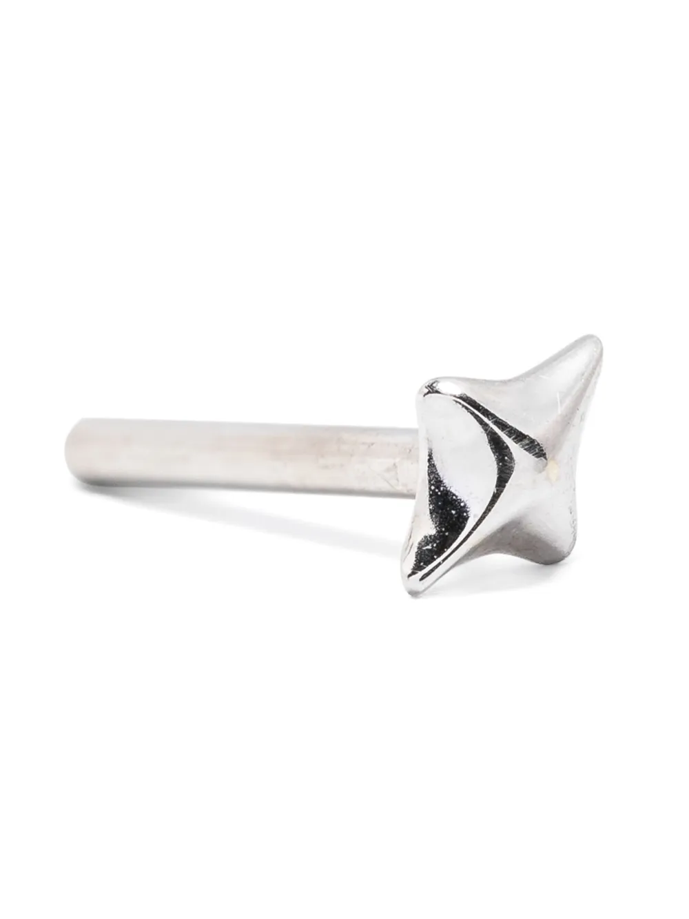 Maria Black 14kt White Gold Misty Glanze 4 Piercing Stud In Silver