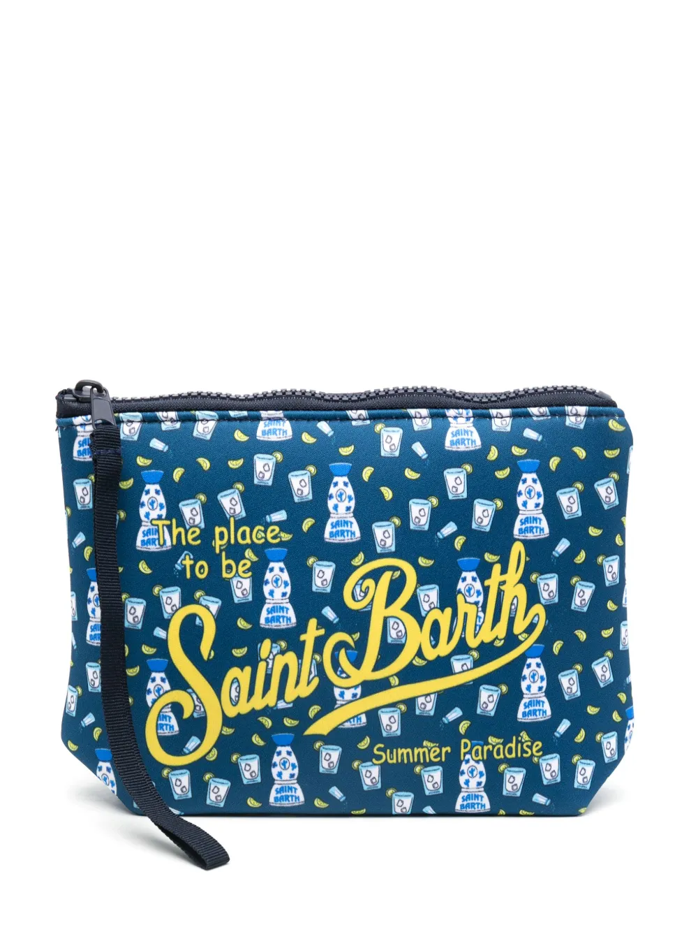 Mc2 Saint Barth Aline Tequila Classic Wash Bag In Blue