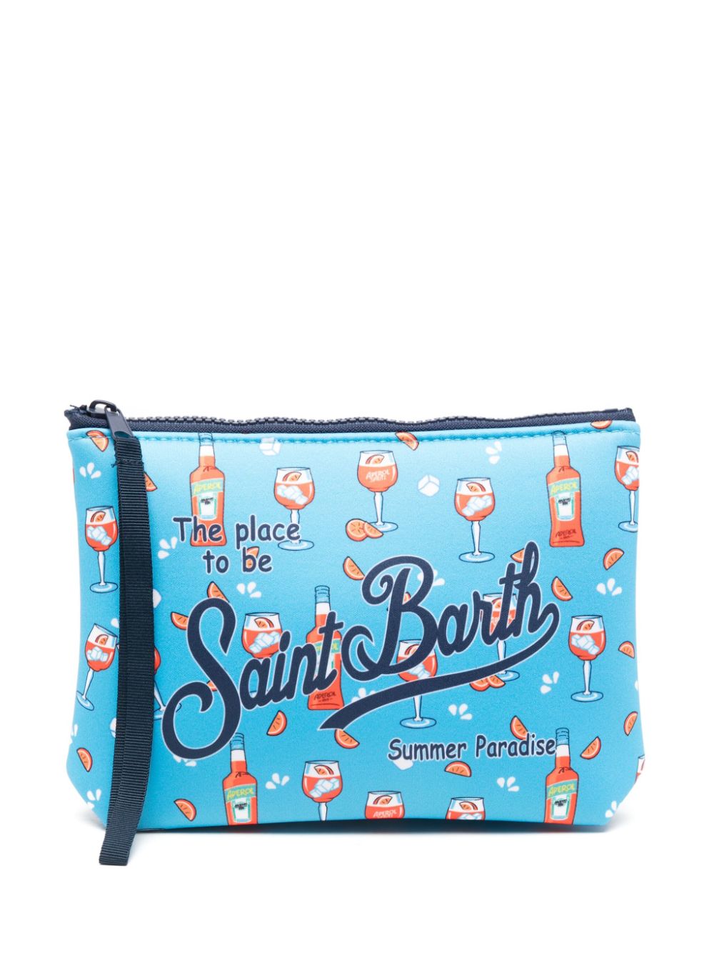 Mc2 Saint Barth Aline Double Spritz Wash Bag In Brown