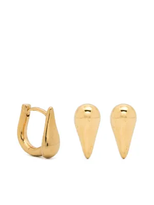 【MARIA BLACK】Spring Bar Huggie Maria Black Spring Bar Huggie | Gold | FARFETCH