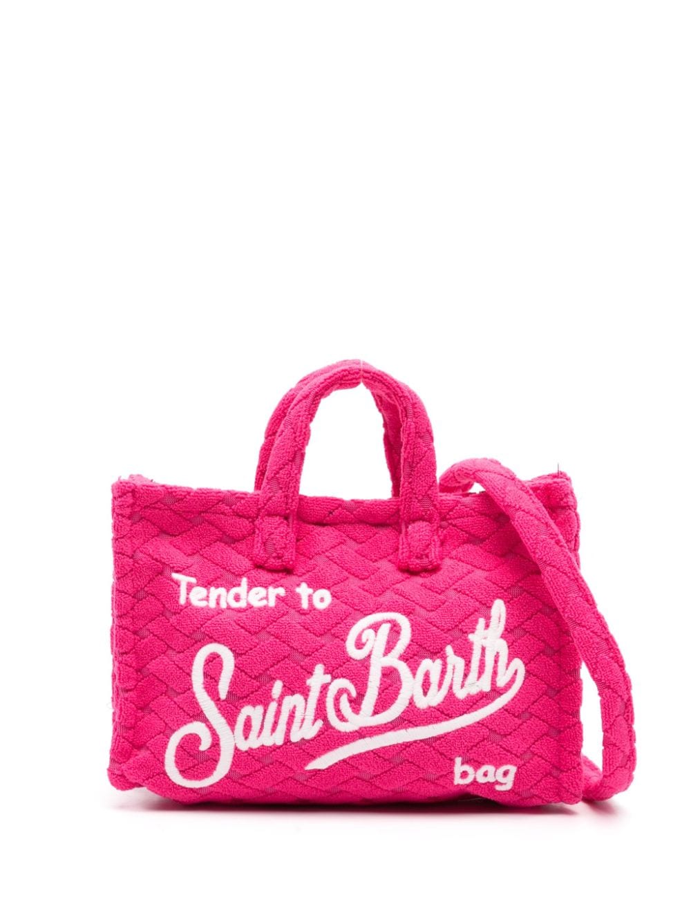 MC2 Saint Barth logo-embroidered mini bag Roze