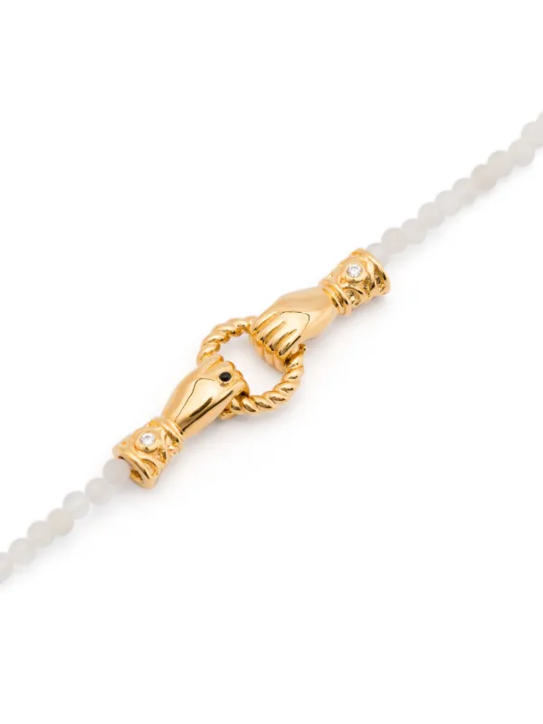 Missoma Harris Reed In Good Hands Bracelet | White | FARFETCH AZ