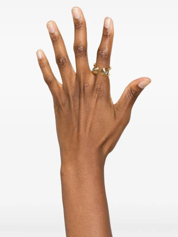 Missoma Zenyu Link Gemstone Ring | Gold | FARFETCH