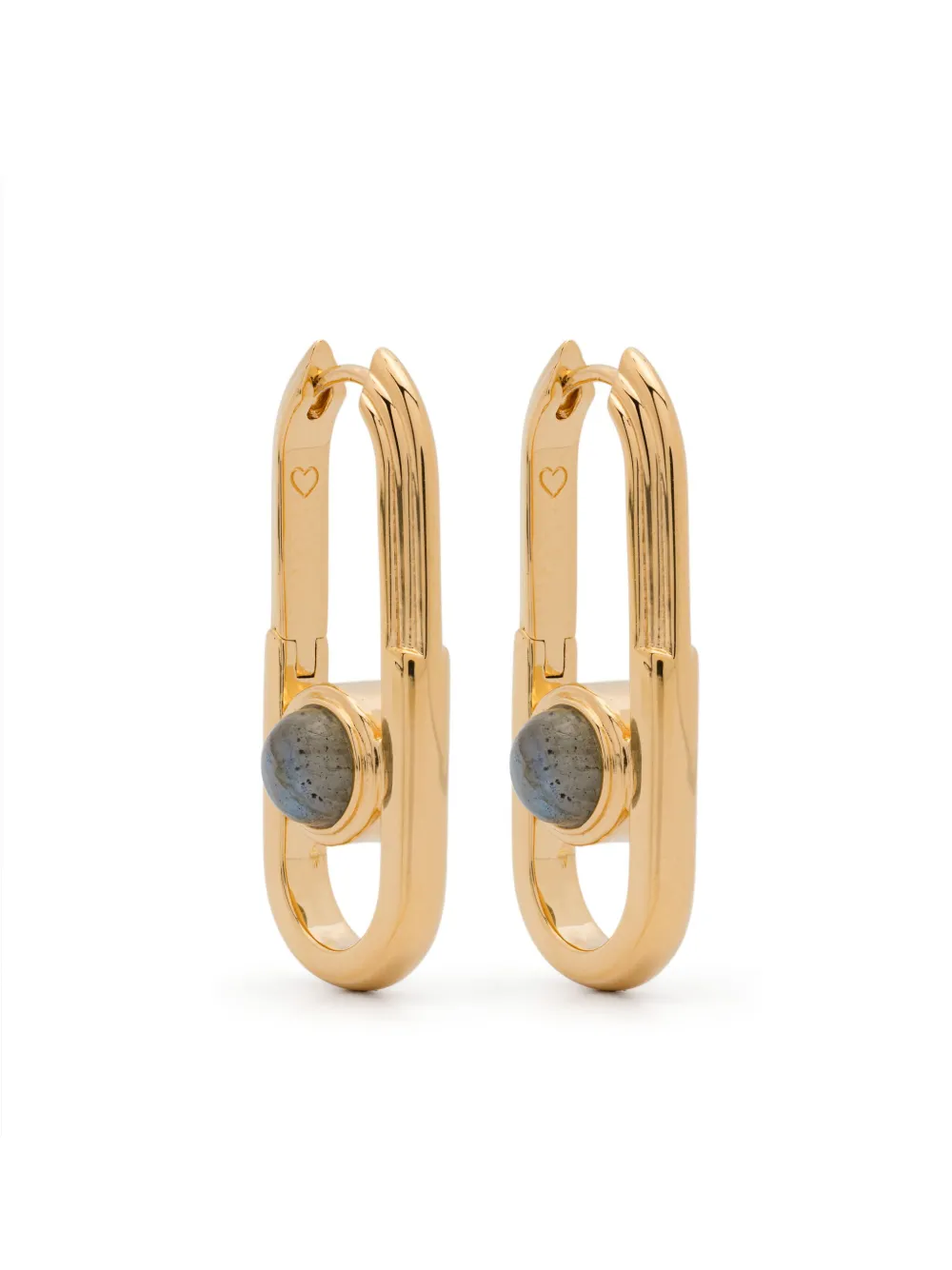 Missoma Zenyu Link Gemstone hoops - Gold