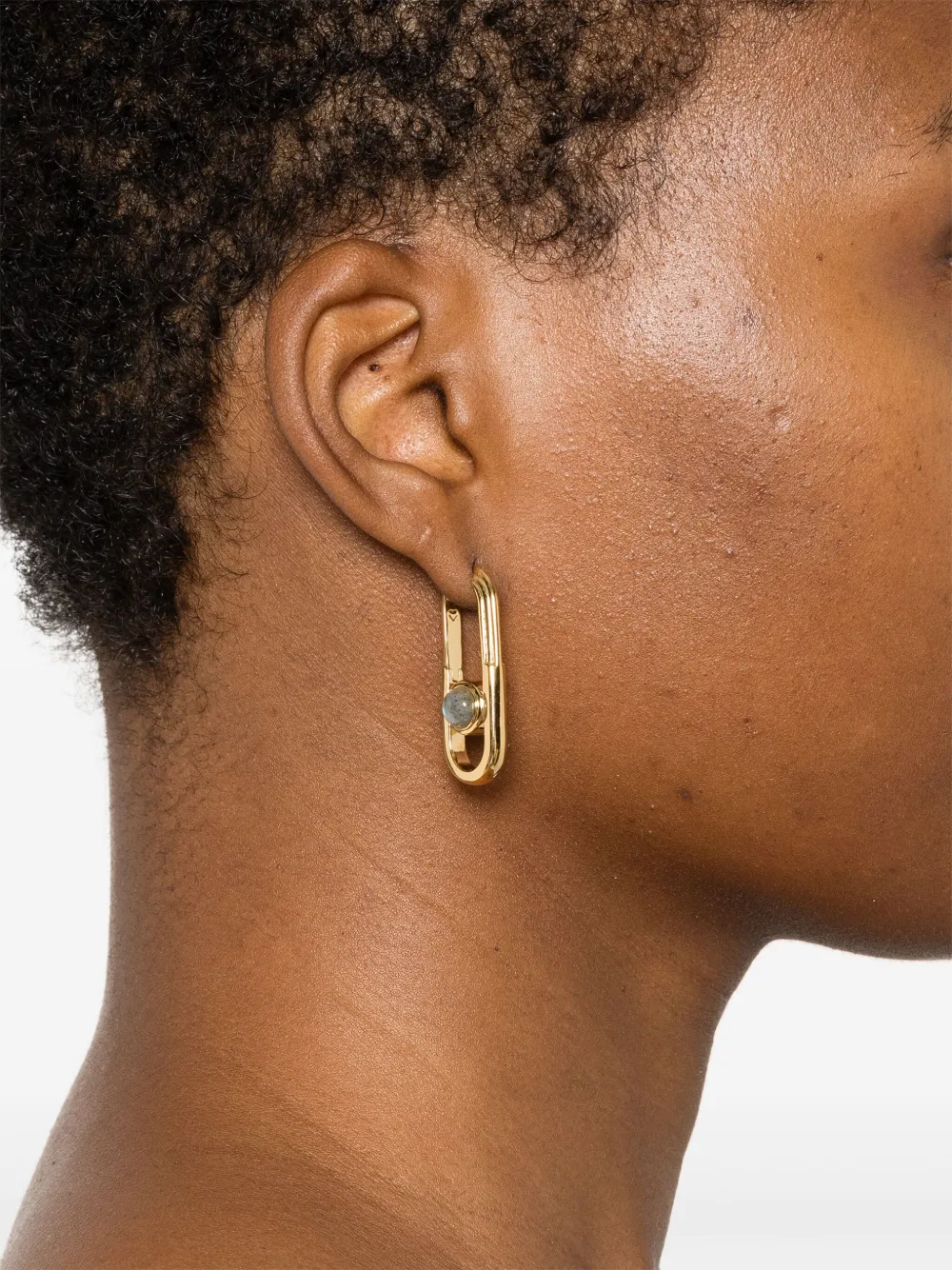 Missoma Zenyu Link Gemstone hoops - Goud