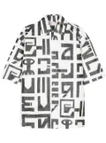 Walter Van Beirendonck logo-print crinkled shirt - White