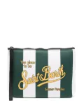 MC2 Saint Barth Aline striped wash bag - White