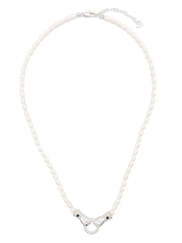 Missoma Harris Reed In Good Hands Necklace | シルバートーン