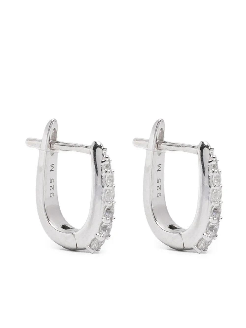 Missoma claw-huggies earrings - Argento