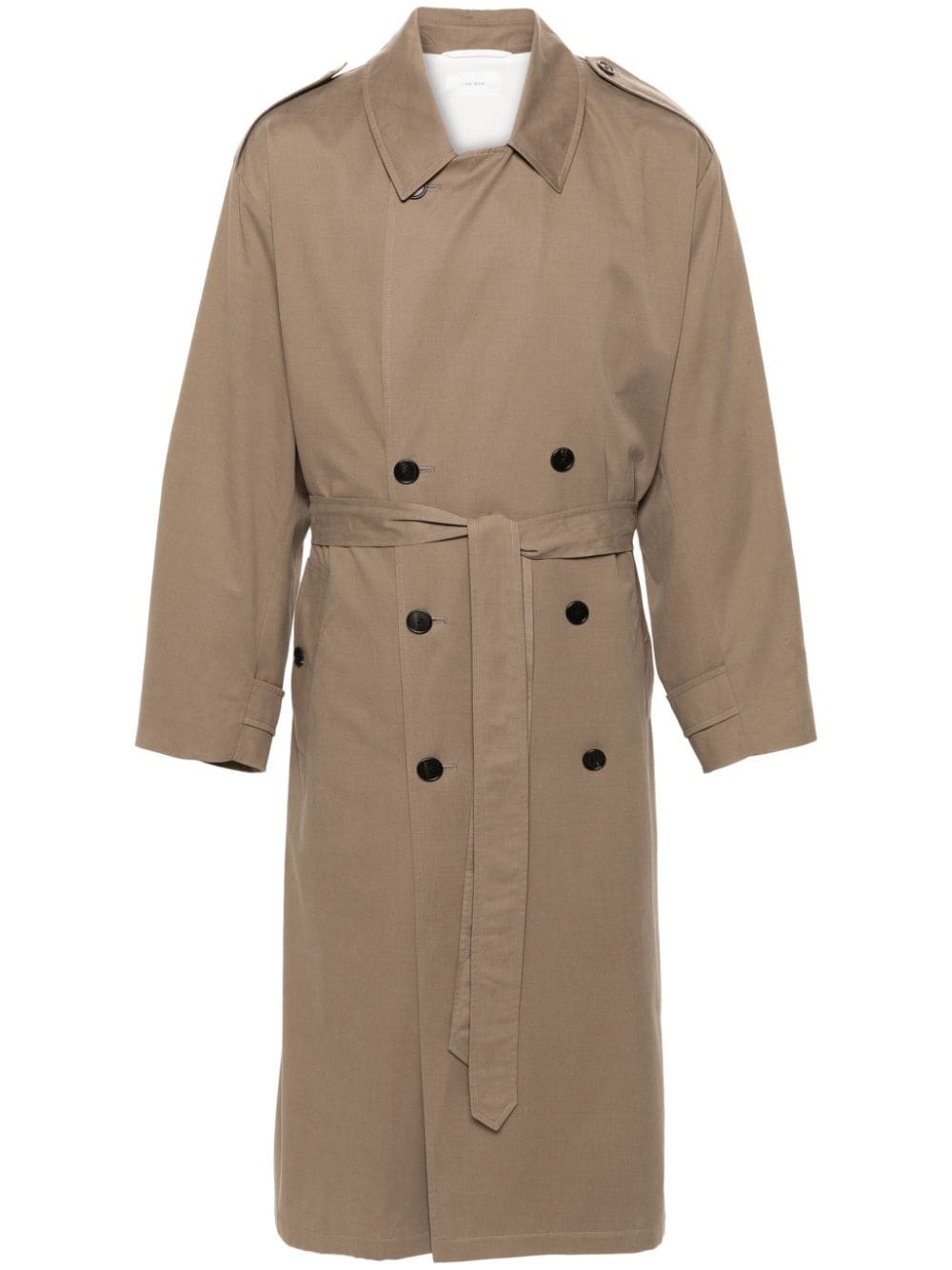 The Row Montrose Double-breasted Maxi Coat In Brown