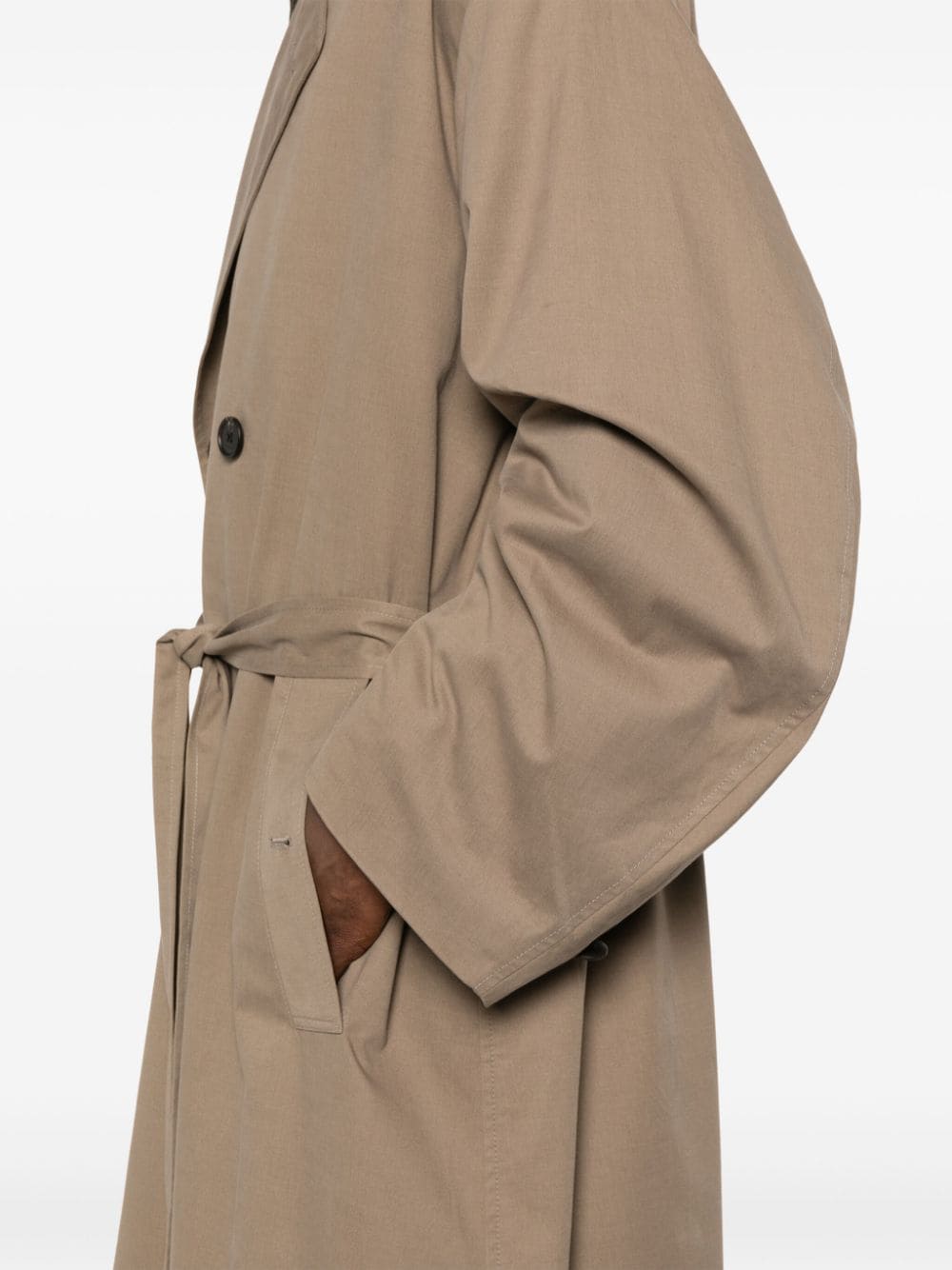 Shop The Row Montrose Double-breasted Maxi Coat In Brown