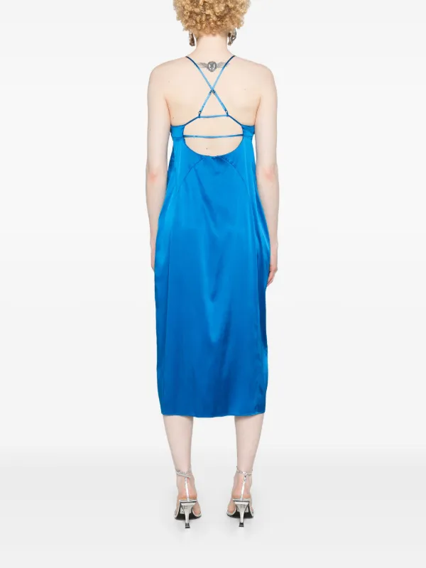 sachin and babi light blue dress ML Monique Lhuillier Mila Chiffon Print Strapless Maxi Dress main image 0