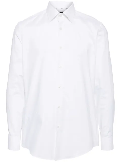 BOSS classic-collar poplin shirt