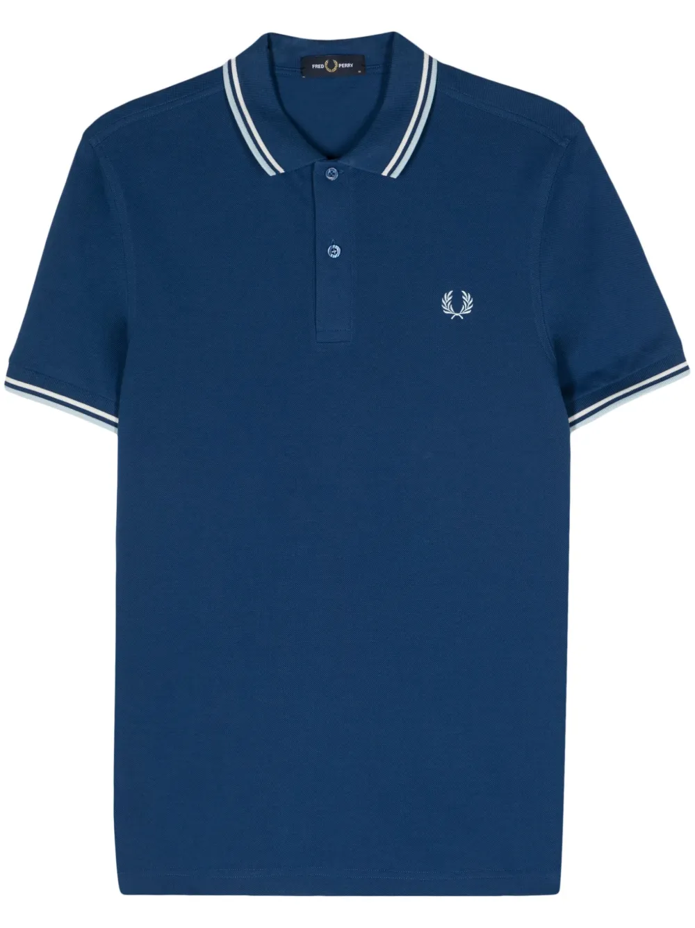 Fred Perry Poloshirt met geborduurd logo Blauw