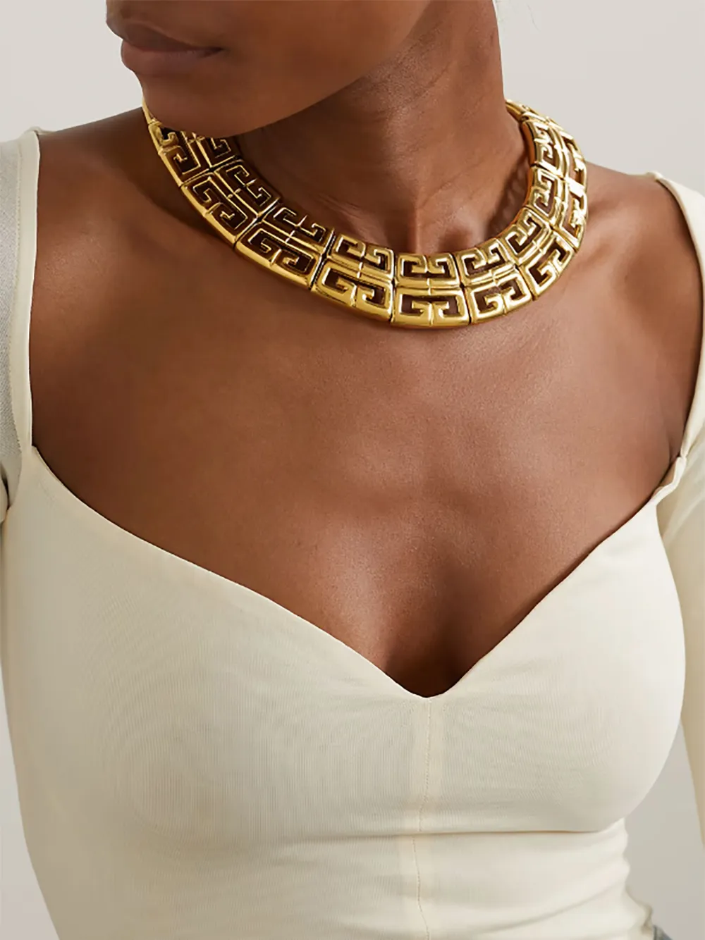 Givenchy Pre-Owned 1980s 4G choker necklace - Goud