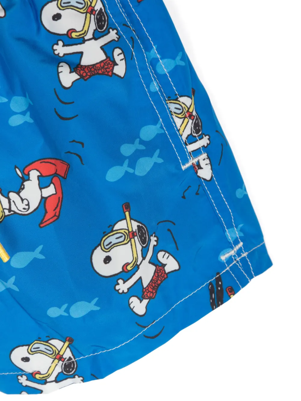 MC2 Saint Barth Kids Snoopy-print swim shorts - Blauw