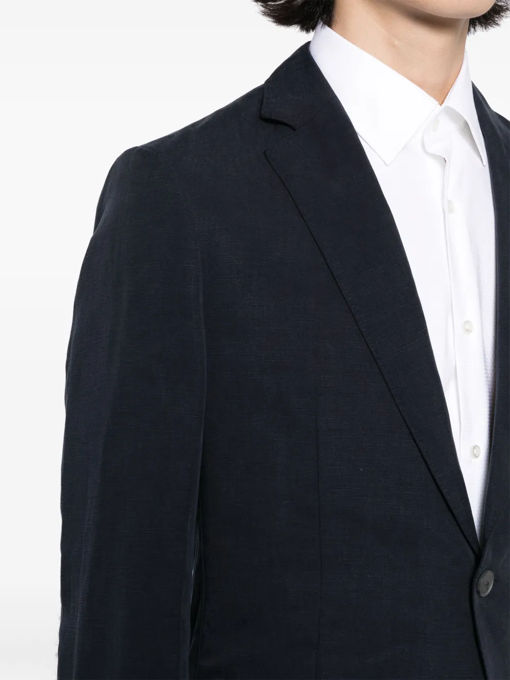 BOSS Blazer met enkele rij knopen Blauw