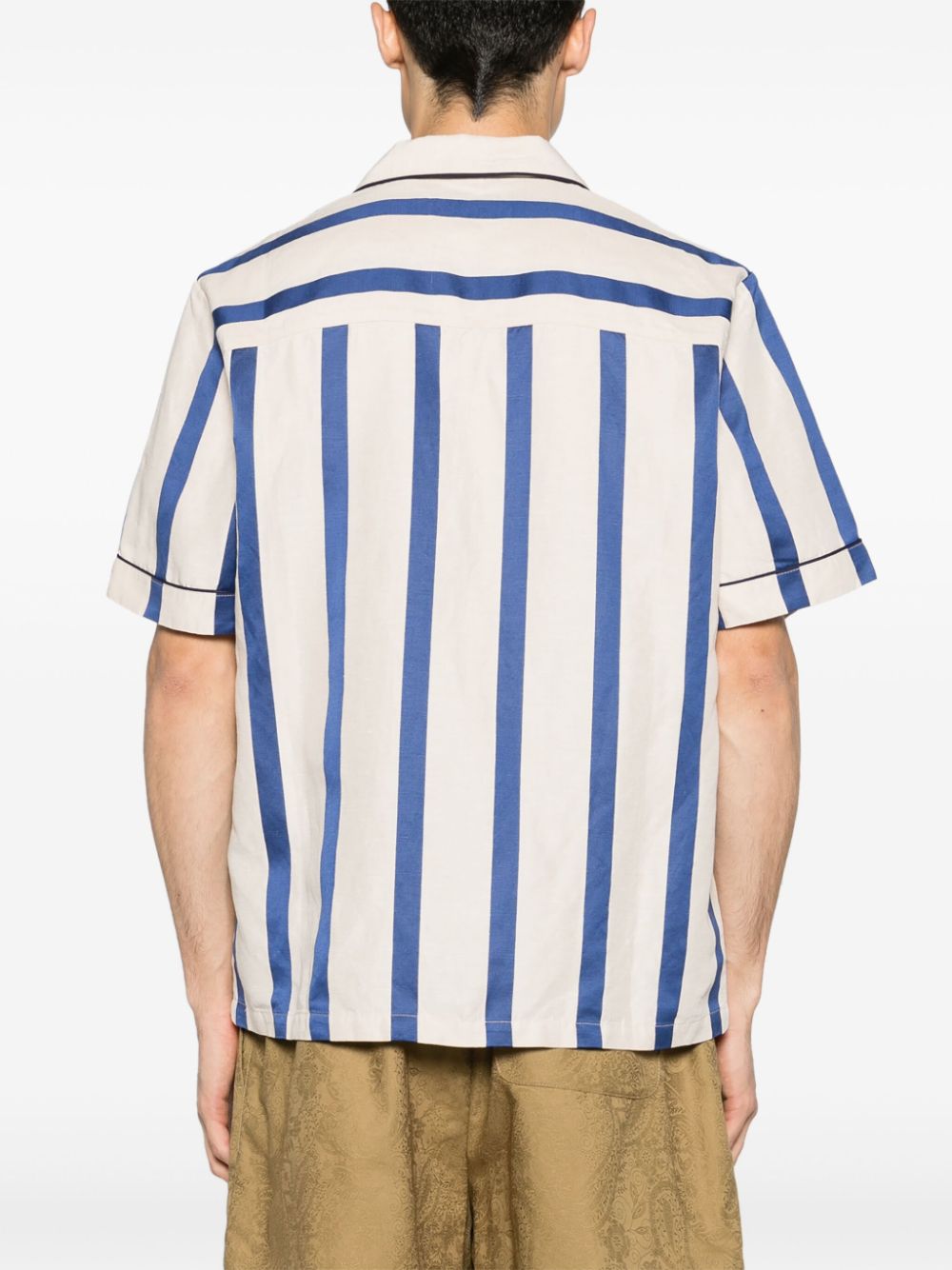 Shop A Kind Of Guise Cesare Striped Shirt In Neutrals