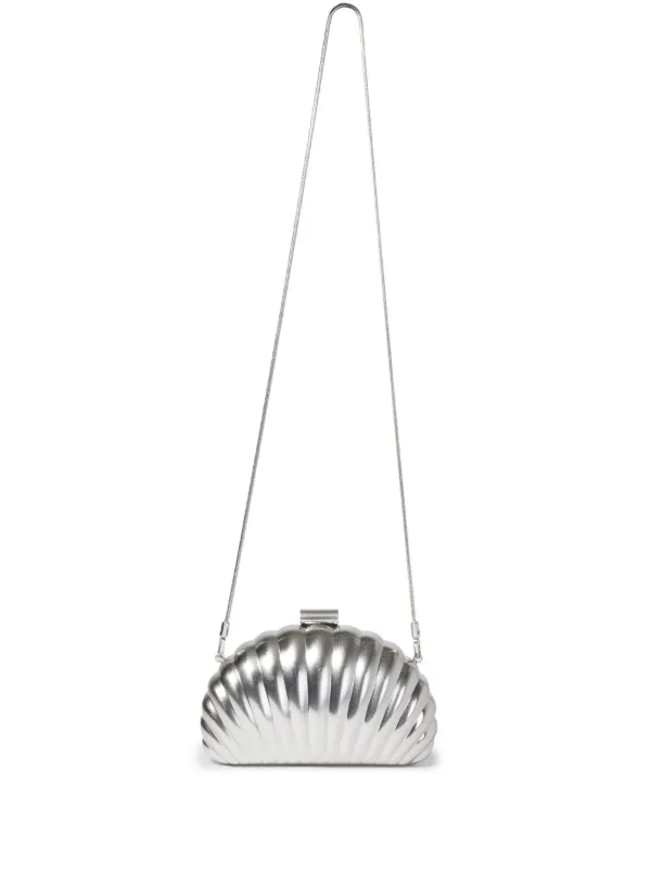 Simkhai Monet Shell-motif Clutch Bag in Silver