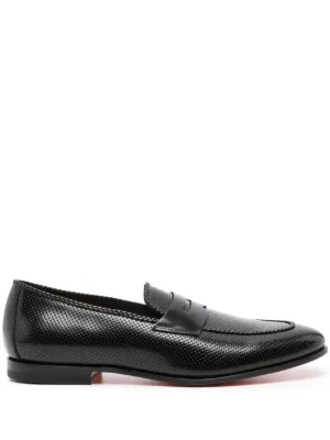 Santoni レザー ペニーローファー 通販 - FARFETCH