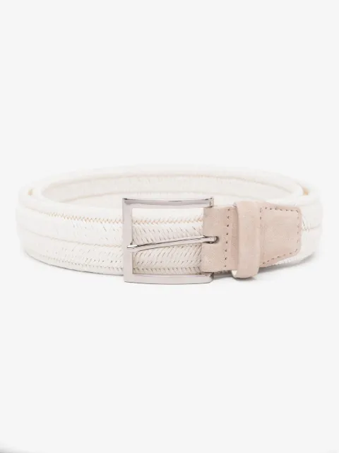 Orciani interwoven buckle-fastening belt