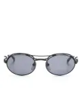 Jean Paul Gaultier Pre-Owned oval-frame sunglasses - Black