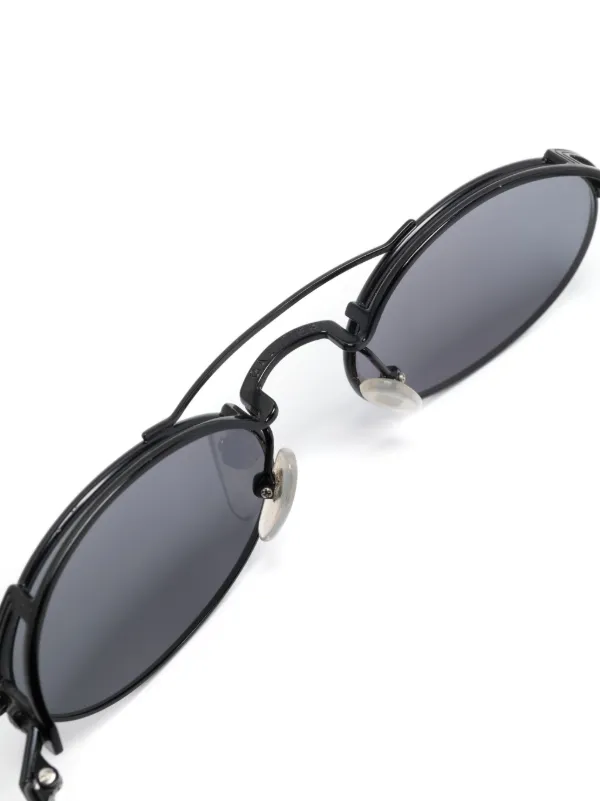 yoyocamo　JEAN PAUL GAULTIER sunglass Jean Paul Gaultier Pre-Owned oval-frame Sunglasses | Black