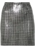 Rabanne houndstooth mini skirt - Silver