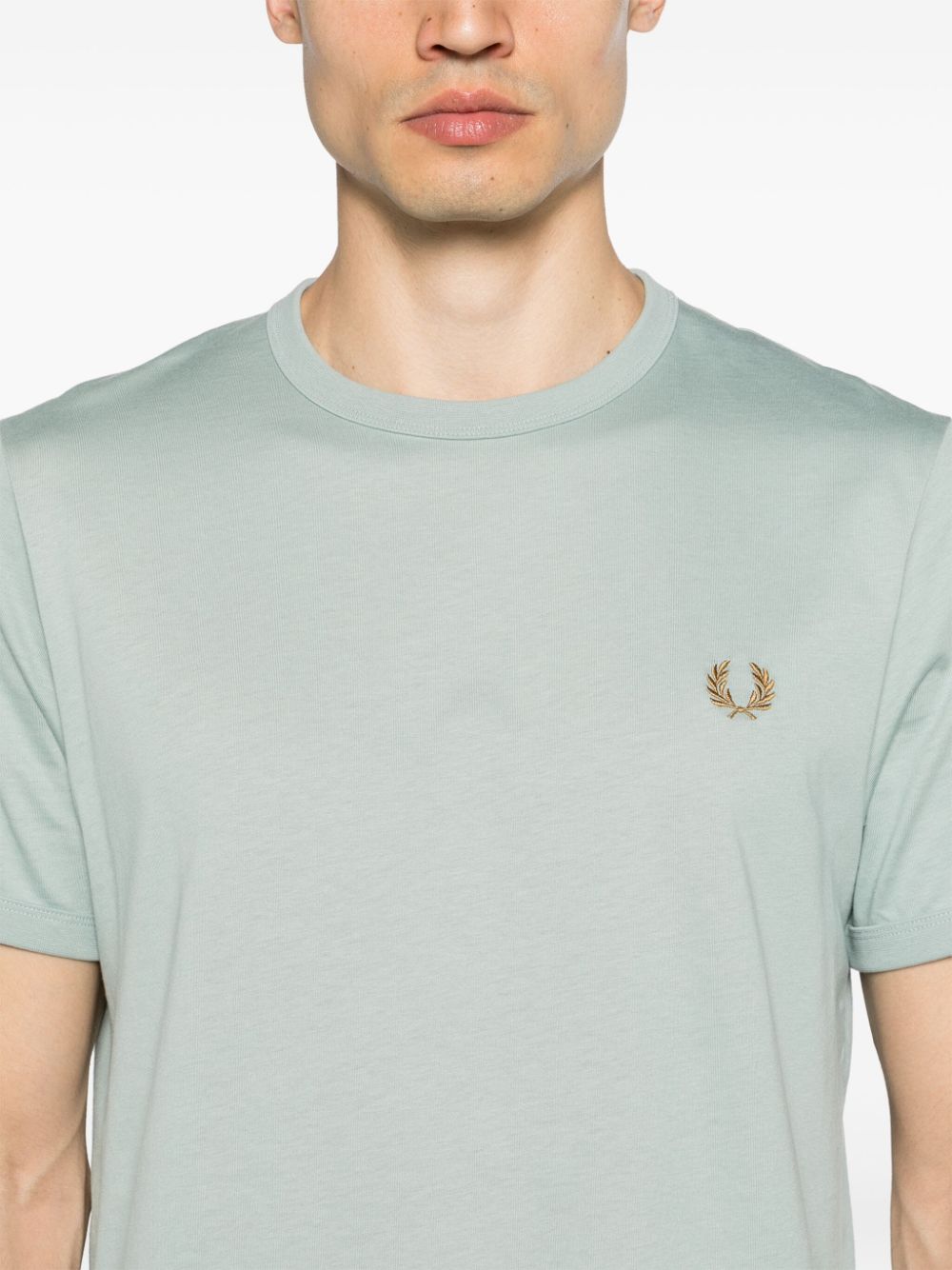 Fred Perry T-shirt met geborduurd logo Groen