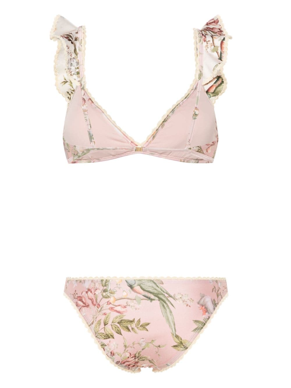 ZIMMERMANN Bikini met gehaakte afwerking Roze