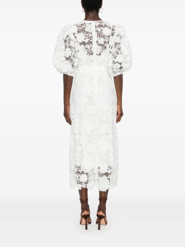 chinese dress ladies Zimmermann Sensory Lace Midi Dress Tea main image 1
