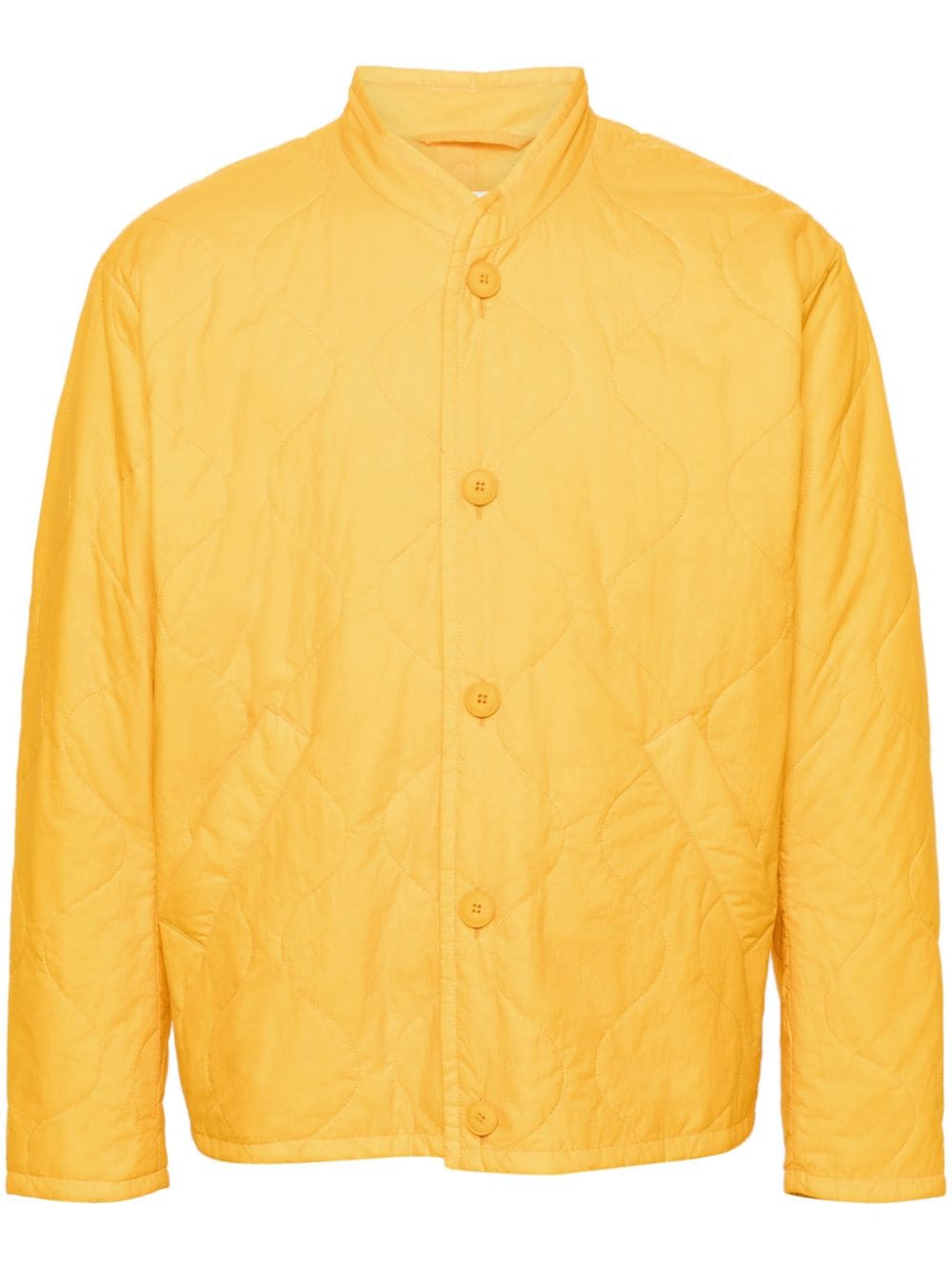 A Kind Of Guise Quilted Padded Jacket In Yellow