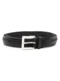 Orciani laser-cut leather belt - Black