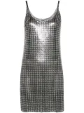 Rabanne houndstooth mini dress - Silver