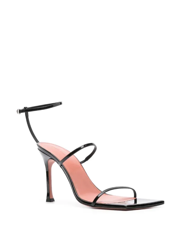 サンダル・ミュール AMINA MUADDI Women Sandals 14S363458ANO BLACK Amina Muaddi Maya 95mm Leather Sandals | Black | FARFETCH